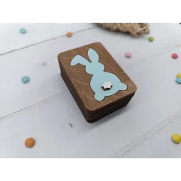 Boîte en bois. Lapin KF057/31