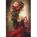 (D) Petit Point Kit   "The Spanish Girl" 19x28cm SG702