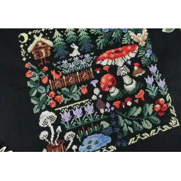 Kryželiu siuvinėjimo rinkinys „Sampler. Paslaptingas miškas“ SNV-889