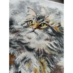 Cross-stitch kit "Grey cat" SAND-33