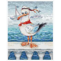 Набор для вышивания крестом "Храбрый моряк" SM-748