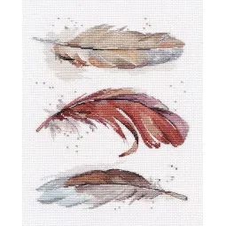 Cross stitch kit "Feathers" S1576