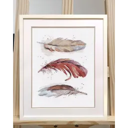 Набор для вышивания крестиком «Перья» S1576