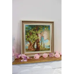 (C) Kit de point de croix compté "arbre de vie" S / F042