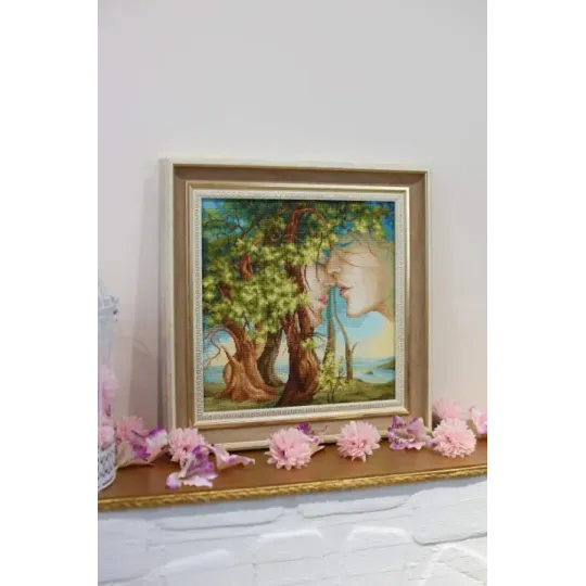 (C) Kit de point de croix compté "arbre de vie" S / F042