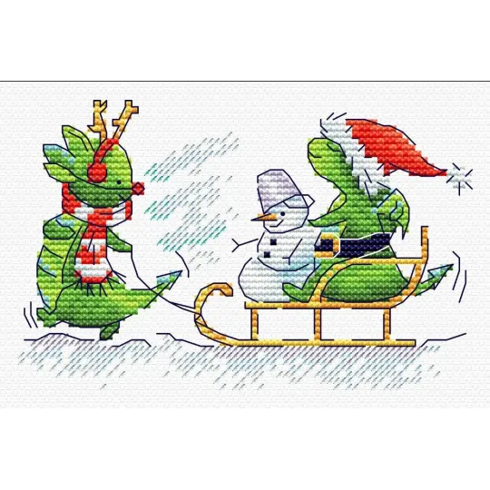 Cross stitch kit "Dragon's fun" SM-754 (D)