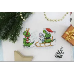 Набор для вышивания крестиком "Веселый дракон" SM-754 (D)