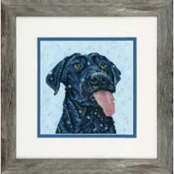 Kit de point de croix "Chien des neiges" 15 х 15 cm D70-65229
