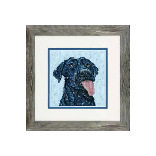 Kreuzstich-Set "Schneehund" 15 x 15 cm D70-65229