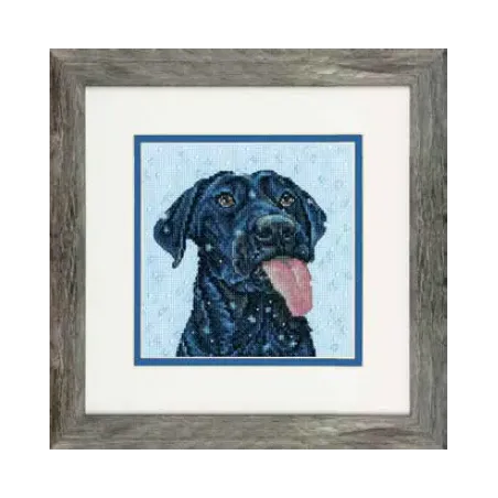 Kreuzstich-Set "Schneehund" 15 x 15 cm D70-65229