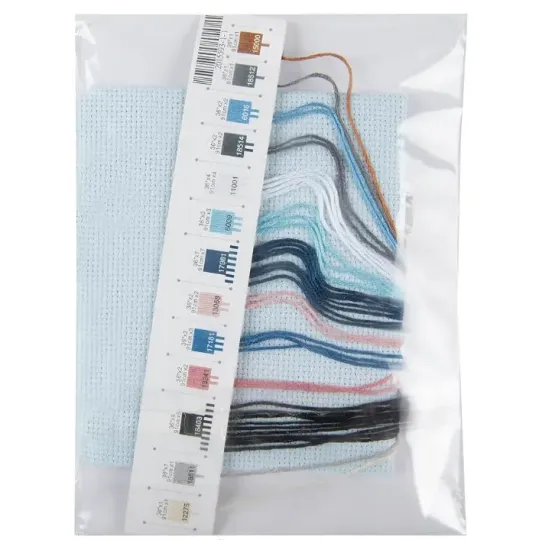 Набор для вышивки крестиком "Снежный пёс" 15 х 15 см D70-65229