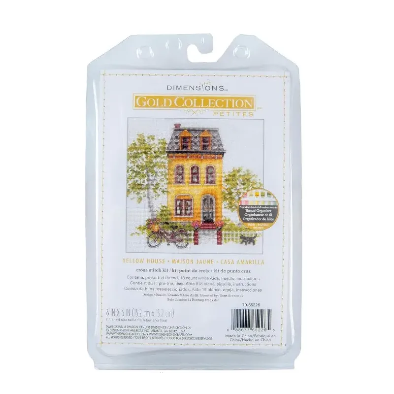 Kit de point de croix "House Yellow" D70-65226