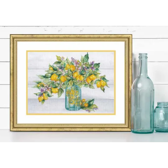 Cross stitch kit "Lemon Jar" 35x25 cm D70-35442