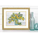 Cross stitch kit "Lemon Jar" 35x25 cm D70-35442