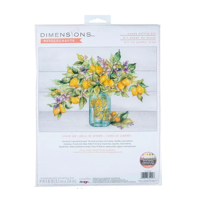 Cross stitch kit "Lemon Jar" 35x25 cm D70-35442