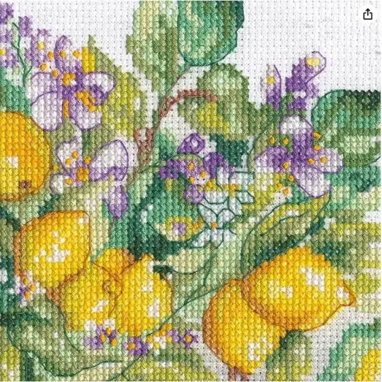 Cross stitch kit "Lemon Jar" 35x25 cm D70-35442