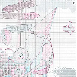 Kreuzstichset "Gartenzwerg" 25x25 cm D70-35441