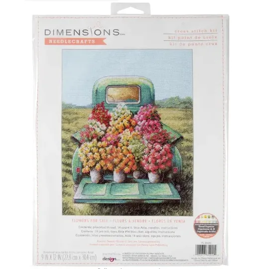 Cross stitch kit "Flowers for Sale" 22x30 cm D70-35440