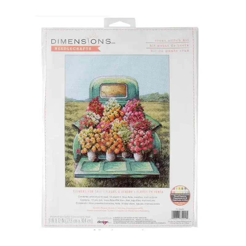 Cross stitch kit "Flowers for Sale" 22x30 cm D70-35440