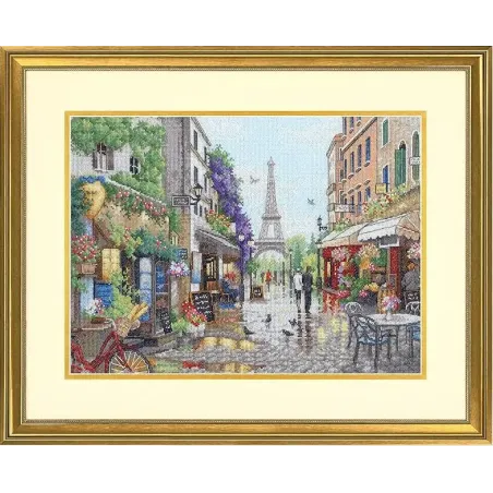 Kit de point de croix "Scène de Paris" 38x27 cm D70-35438