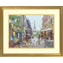 Kit de point de croix "Scène de Paris" 38x27 cm D70-35438