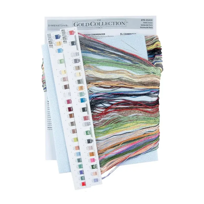 Kit de point de croix "Scène de Paris" 38x27 cm D70-35438