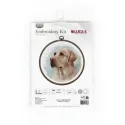 Kreuzstich-Set mit enthaltenem Stickrahmen The Labrador 16x16cm SBC211