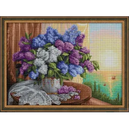 Lilac by the window 70*50 cm AM1819