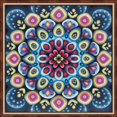 Kit de diamond painting "Mandala du succès" 40*40cm AM1755