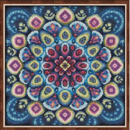 Deimantinio tapybos rinkinys "Sėkmės Mandala" 40*40cm AM1755
