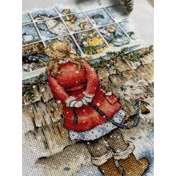 Kit de point de croix "Désir précieux" SANZ-68