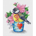 Cross stitch kit "Spring titmouse" SM-634 (D)