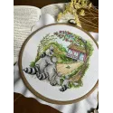 Cross stitch kit "Housewarming. Raccoons" SANN-31