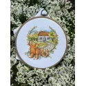 Cross-stitch kit "Housewarming. Foxes" SANN-30