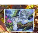 SALE Kreuzstich-Set "Weißer Tiger" 37x29 cm SK260