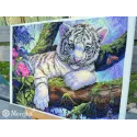 SALE Cross stitch kit "White Tiger" 37x29 cm SK260