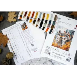 Набор для вышивания крестиком Хранители леса 25x32см SBM3022