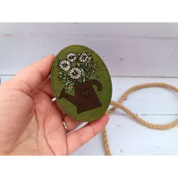 Holznadelkissen. Blumen KF056/121G