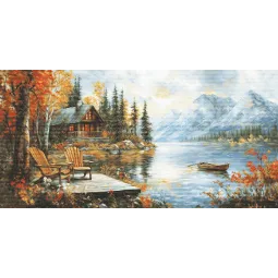Petit Point Kit Echoes of a Golden Season 44x22cm SG716