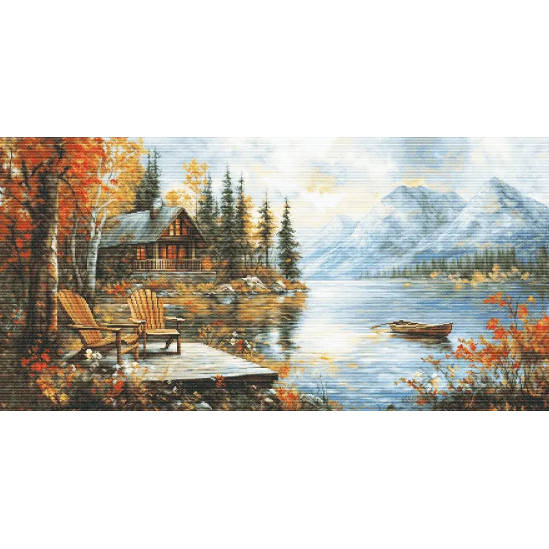 Kreuzstich-Set "Echos einer goldenen Jahreszeit" 70x35cm SB716