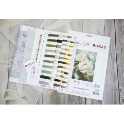 Petit Point rinkinys - Pavasario šviesos bijūnai 18x25cm SG715