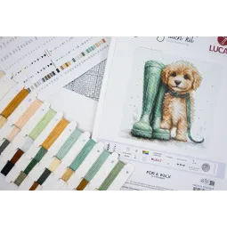 Cross Stitch Kit For a Walk 21x20cm SB1426