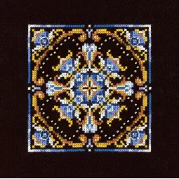 Kryželių siuvinėjimo rinkinys "Persų motyvai. Modelis 1" 11x11 cm SNV-967