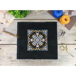 Cross stitch kit "Persian Motifs. Pattern 1" 11x11 cm SNV-967