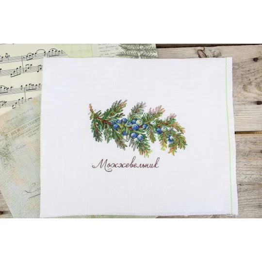 Kreuzstich-Set "Gaben der Natur. Wacholder" 12x16 cm SNV-913