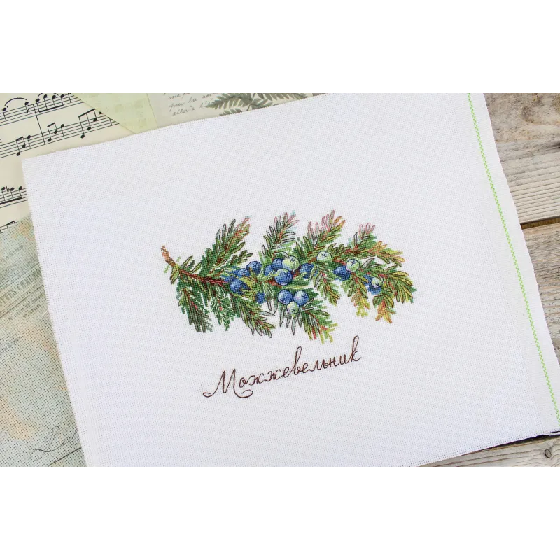 Kreuzstich-Set "Gaben der Natur. Wacholder" 12x16 cm SNV-913