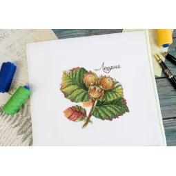 Cross stitch kit "Gifts of nature. Hazel" 13x13 cm SNV-912