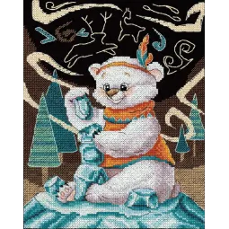 Cross stitch kit "Ice Tower" 20x15 cm SNV-892