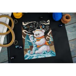 Kreuzstich-Set "Eisturm" 20x15 cm SNV-892