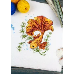 Набор для вышивания крестом «Волшебная рыба» 17x15 см SM-785